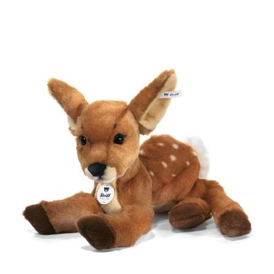 Steiff 070433 Rieke Reh Kitz Schlenker 35cm liegend Wald