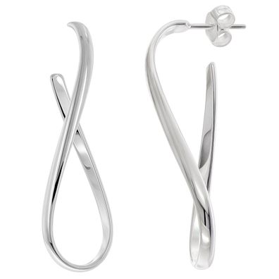 trendor Schmuck Damen-Ohrringe 925 Silber Ohrstecker 40 mm 31159
