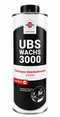 Makra UBS Wachs 3000 schwarz, 1 Liter