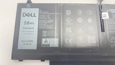 DELL Latitude 5430 Original Battery / Akku 58Wh 07KRV 15,2V 0H4PVC