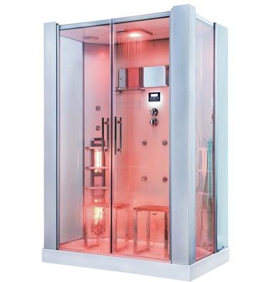 XXL Luxus LED Dampfdusche + Infrarotsauna-Kombi Infrarot Sauna-Wärmekabine + Ozon