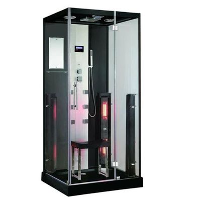 XXL Luxus LED Dampfdusche + Infrarotsauna Kombi Infrarot Sauna-Wärmekabine + OZON