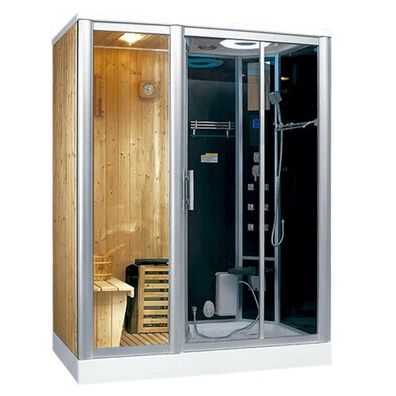 XXL Luxus LED Dampfdusche+Sauna Kombi Sauna-Komplettdusche Duschtempel v2