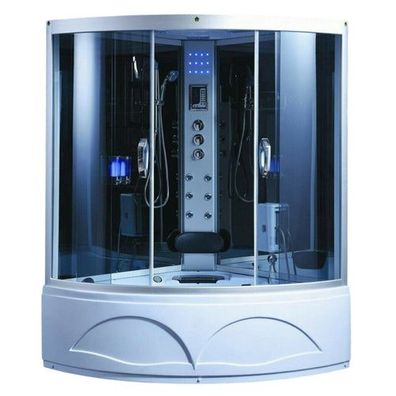 XXL Luxus LED Dampfdusche + Whirlpool SET Duschtempel Komplettdusche Ozon
