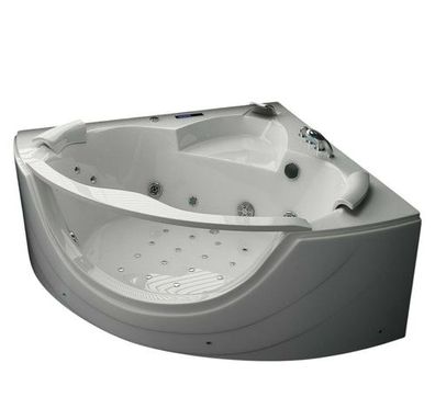 Luxus LED Whirlpool Badewanne SET 150x150 + Heizung+Hydrojet + Ozon a