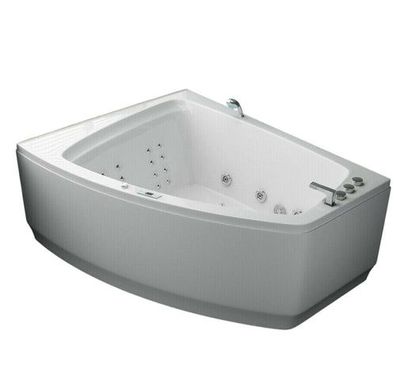 Luxus LED Whirlpool Badewanne SET 180x140cm + Heizung+Hydrojets+Ozon