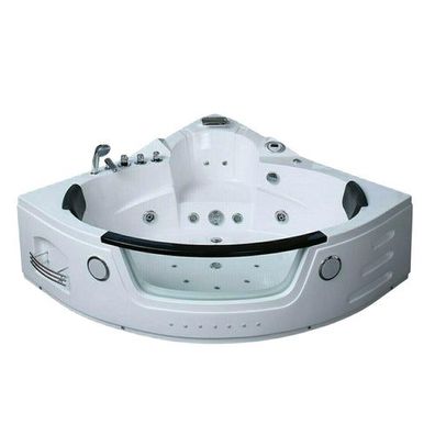 Luxus LED Whirlpool Badewanne SET 172x172cm + Heizung+Hydrojets+Ozon b