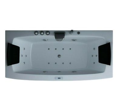 Luxus LED Whirlpool Badewanne SET 170x80cm + Heizung+Hydrojet + Ozon
