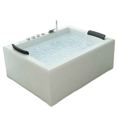 Luxus LED Whirlpool Badewanne SET 180x142 cm + Heizung+Hydrojets+Ozon a