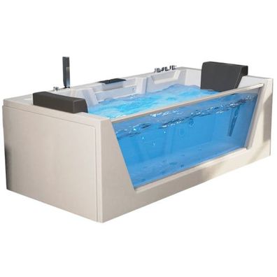 Luxus LED Whirlpool Badewanne SET 180x88 cm + Heizung + Hydrojet+Ozon