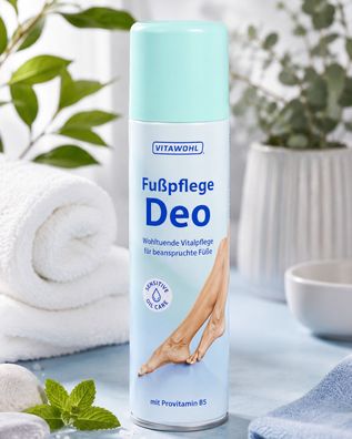 200ml Vitawohl Fuß Deo Vitalpflege Fußdeo Fußspray m. Provitamin B5 Deodorant