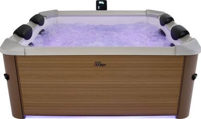 Premium MSPA LED Whirlpool Outdoor Pool 160x160 UVC+OZON Oslo Amber + App- 2025