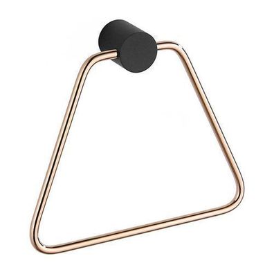 Mexen Aron Handtuchhalter, Schwarz/Rosa Gold - 7088132-67