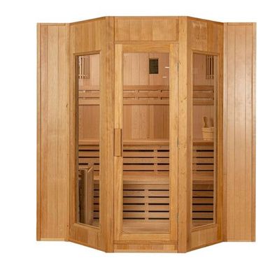 XXL Luxus Finnische Sauna SET 200x175 cm Sauna inkl. Harvia Saunaofen-4 Pers