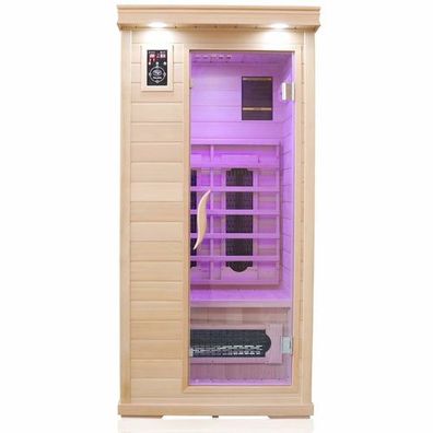 Luxus LED Infrarotsauna 90x90 cm Sauna Infrarotkabine Wärmekabine