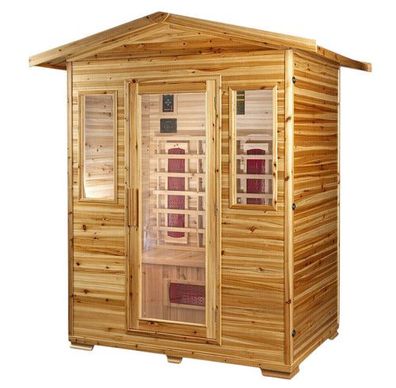 Luxus LED Infrarotsauna 153x125x210 Infrarotkabine Wärmekabine Sauna Outdoor b1