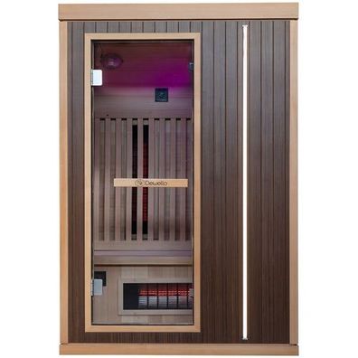 XL Luxus LED Infrarotsauna - Infrarotkabine 130x105 Dual-Therm Vollspektrum-2025