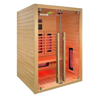 LED Infrarotkabine 135x105x190 Infrarotsauna Wärmekabine Vollspektrum + Radio