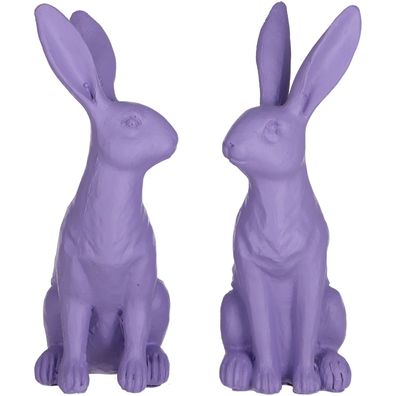Poly Hase "Robby" (2 Dekohasen im Set) Osterhasen Dekoration Set