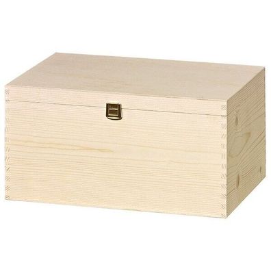 14,90 EUR/Stck Holzbox Holzkassette mit Scharnier, natur, 6er