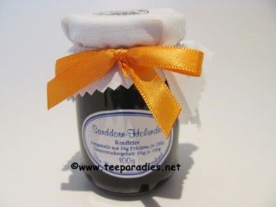49,00 €/kg Sanddorn-Holunder Konfitüre 100 g. Sanddornkonfitüre
