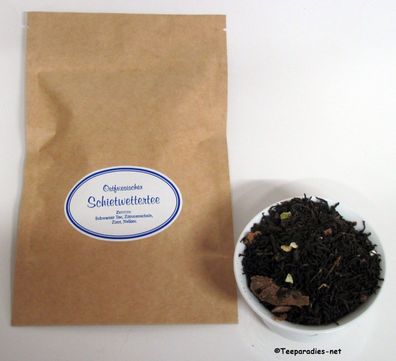 90,00 €/kg Teetüte: Ostfriesischer Schietwettertee BOP 50 g. in beiger Tüte