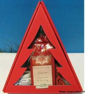 Teeparadies-net: Weihnachtspräsent Firmenpräsent "Roter Tannenbaum" Set