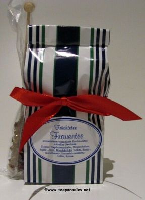 7,50 EUR/Stck. Teepräsent "Frauentee" 100 g. u 1 x Kandisstick Set