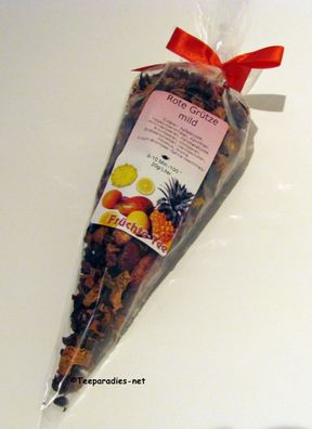 49,00 €/kg „Teetüte No 2 Rote Grütze Tee 100g Geschenkidee Set Teegeschenk