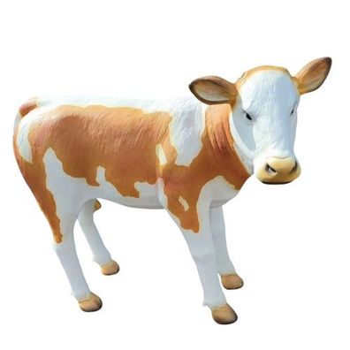 XXL Kalb lebensgross Premium Gartendeko lebensecht ca. 120cm Garten Deko Figur v2