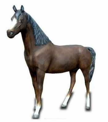 XXL Pferd lebensgross Premium Gartendeko lebensecht 225 cm Garten Deko Figur b