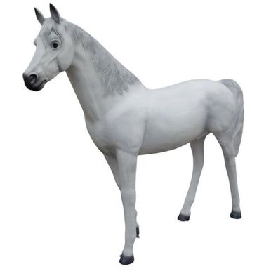 XXL Pferd lebensgross Gartendeko ca. 220 cm Premium Schimmel Deko Figur weiß