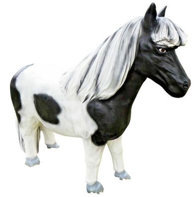 XL Pony Pferd Gartendeko 100x120 lebensgross Gartendekoration Garten Deko-Figur e