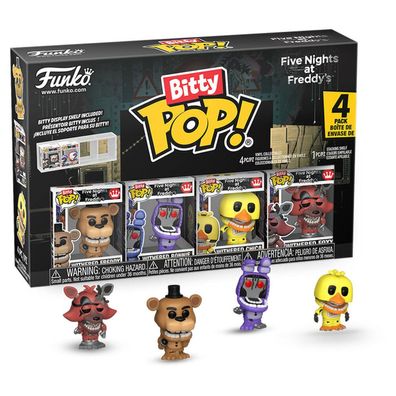 Blister 4 Figuren Bitty POP Fünf Nächte bei Freddy'