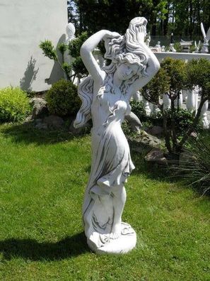 XXL Premium Statue Frau Statuette Stein 150cm hoch Garten Deko Figur Steinfigur