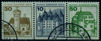 BERLIN Zusammendruck Nr W72 gestempelt 3ER STR X10DA36