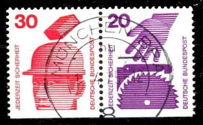 BRD BUND Zusammendruck Nr W56 zentrisch gestempelt WAAGR PAA X14CD06