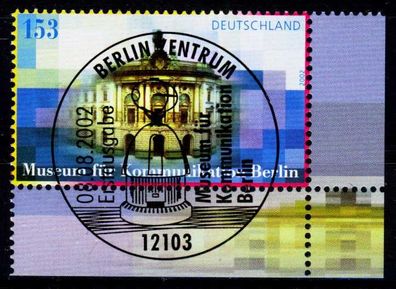 BRD 2002 Nr 2276 ZENTR-ESST ECKE-URE X22E586