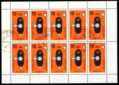 DDR BLOCK Kleinbogen Nr 2601KB gestempelt Kleinbg X2BCFA6
