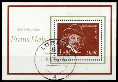 DDR BLOCK Kleinbogen Block 61 gestempelt X561AB2