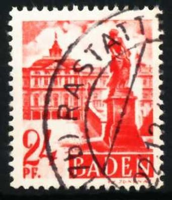 FZ BADEN 1. Ausgabe Spezialisiert Nr 8yvII gestempelt X5E80CE