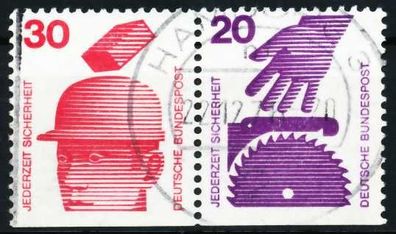BRD BUND Zusammendruck Nr W56 zentrisch gestempelt WAAGR PAA X5F33B6