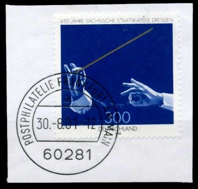 BRD 1998 Nr 2025 gestempelt Briefstück zentrisch X6C95BE