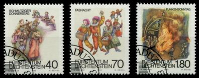 Liechtenstein 1983 Nr 818-820 gestempelt SB4A312