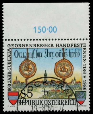 Österreich 1986 Nr 1855 zentrisch gestempelt ORA X7EADAA