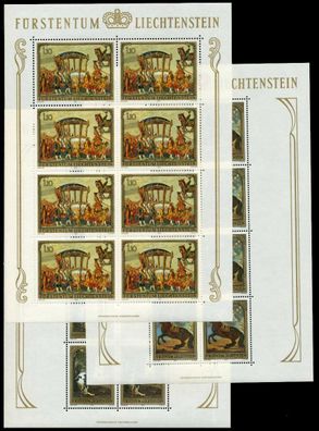 Liechtenstein BLOCK Kleinbogen Nr 717KB-719KB ungebraucht S59E6D6
