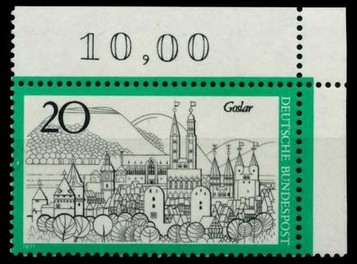 BRD 1971 Nr 704 postfrisch ECKE-ORE X8EF6EA