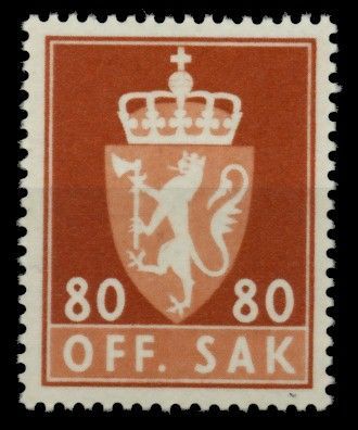 Norwegen DIENST Nr 81x postfrisch S034EC2
