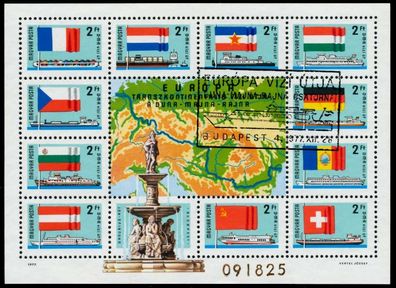 UNGARN Block 128A ESST zentrisch gestempelt S03B55E