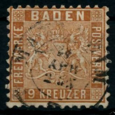 BADEN Ausgaben VON 1860 - 1862 Nr 15a gestempelt X6BBF8A